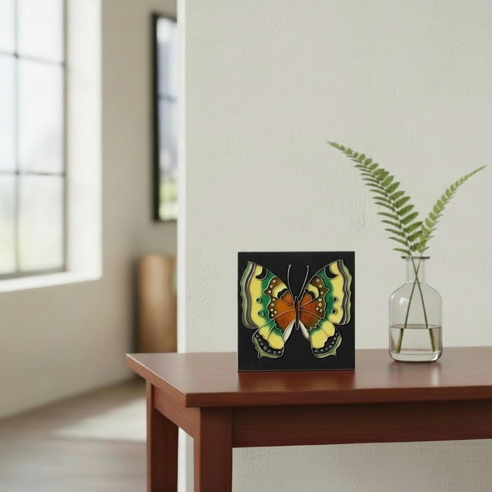 Home Decor Butterfly Artesanal Plate